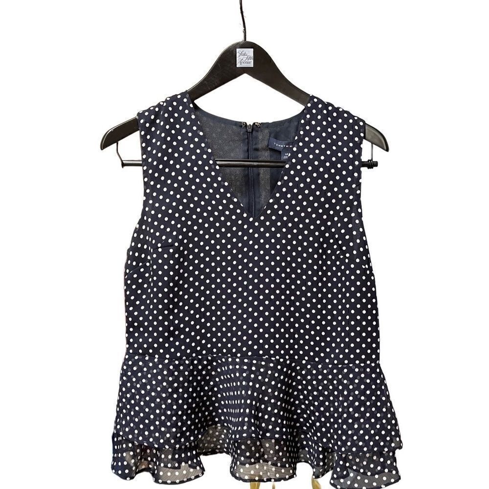 🌟70% OFF🌟Tommy Hilfiger Polka Dot Sleeveless Top
